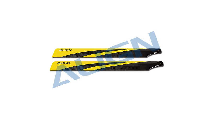 T-REX 600N Carbon Fiber Blades - Yellow HD600F