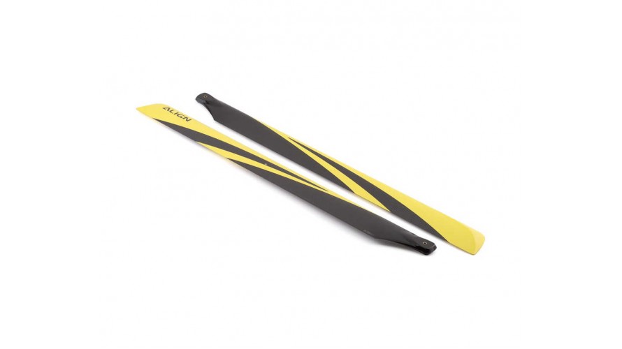 T-REX 650 Carbon Fiber Blades - Yellow HD650A by Align T-REX 650 Carbon Fiber Blades - Yellow HD650A by Align
