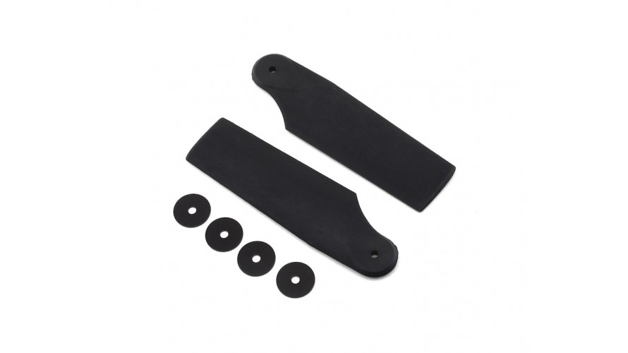 OXY4 Max Tail Blade 70mm - Black OSP-1237-3 by Lynx Heli Innovations