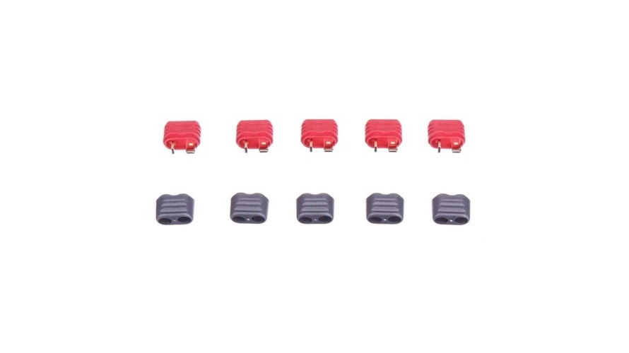 T Plug Female with Insulating Caps Battery Side Amass 5ct EPB-1028