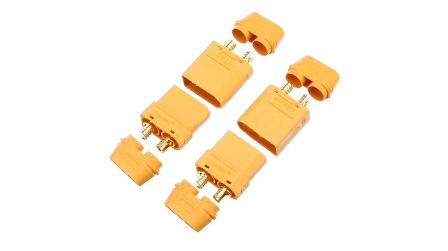 XT90 Connectors with Caps 2 Pairs EPB-9136 by Amass XT90 Connectors with Caps 2 Pairs EPB-9136 by Amass