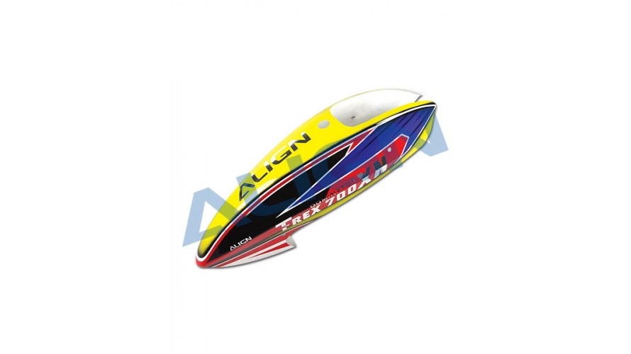 T-REX 700XN Painted Canopy Yellow HC7071 by Align T-REX 700XN Painted Canopy - Yellow HC7071