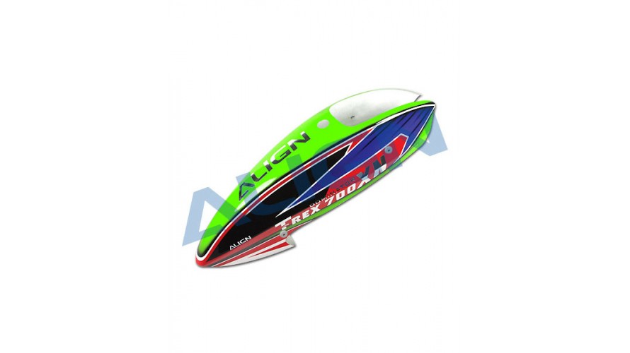 T-REX 700XN Painted Canopy Green HC7072 by Align T-REX 700XN Painted Canopy - Green HC7072