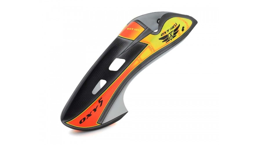 OXY5 Canopy Scheme 9 Yellow-Orange-Carbon OSP-1410 by LYNX Heli Innovations OXY5 Canopy Scheme 9 Yellow-Orange-Carbon OSP-1410 by LYNX Heli Innovations