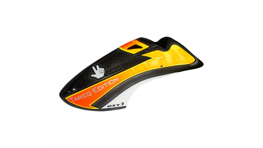 OXY3 TE Canopy Yellow - Orange - Black OSP-1181 by LYNX Heli Innovations