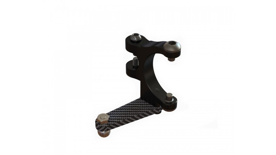 OXY4 CNC Tail Bell Crank Black OSP-1258 by LYNX Heli Innovations
