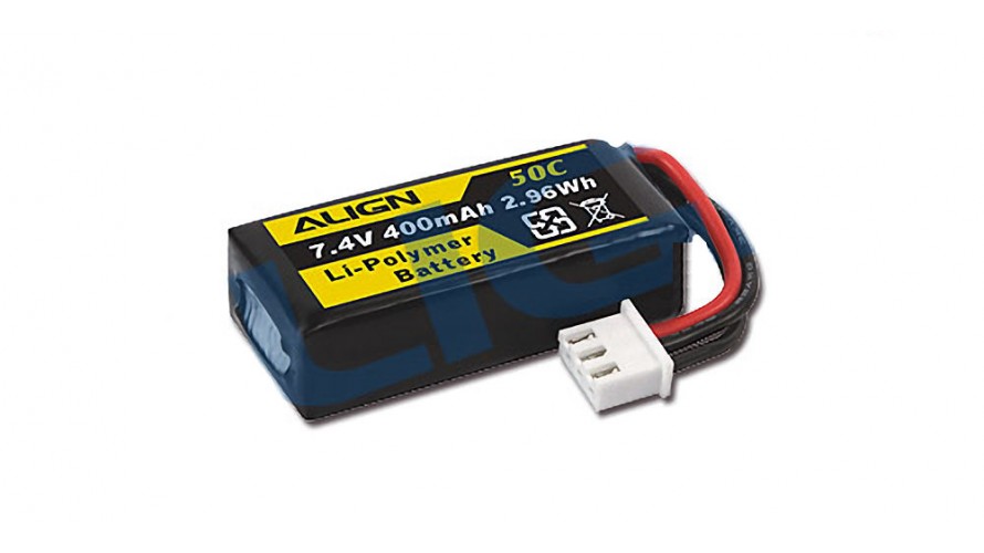 ALIGN T-REX Li-Po Battery 2S 50C 400mAh HBP04001 ALIGN T-REX Li-Po Battery 2S 50C 400mAh HBP04001