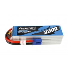 Gens ace 3300mAh 6S 60C 22.2V Lipo Battery Pack (EC5)