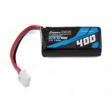 Gens Ace 400mAh 7.4V 60C 2S1P Lipo Battery - JST-XHR Plug