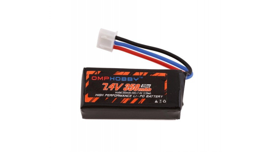 OMPHOBBY M1 50C 7.4V 2S 350mAh LiPo Battery for M1 Helicopter OMPHOBBY M1 50C 7.4V 2S 350mAh LiPo Battery for M1 Helicopter