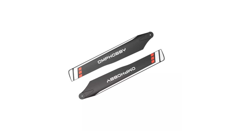 OMP Hobby M1 Main Blades Hard 125mm - Orange OSHM1032