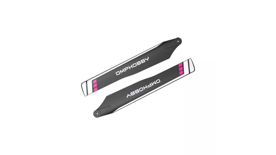 OMP Hobby M1 Main Blades Hard 125mm - Purple OSHM1033 OMP Hobby M1 Main Blades Hard 125mm - Purple OSHM1033