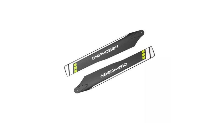 OMP Hobby M1 Main Blades Hard 125mm - Yellow OSHM1034 OMP Hobby M1 Main Blades Hard 125mm - Yellow OSHM1034