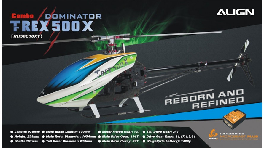 T-REX 500X Dominator Combo Belt RH50E18X by Align T-REX 500X Dominator Combo Belt RH50E18X by Align