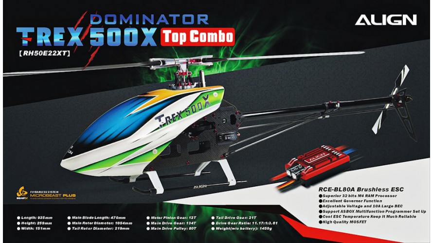 T-REX 500X Dominator Top Combo Belt RH50E22X by Align