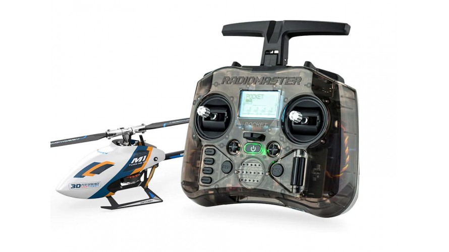 OMP Hobby M1 EVO RC Helicopter Ready to Fly (White) OMP-M1-EVO-RTF-W
