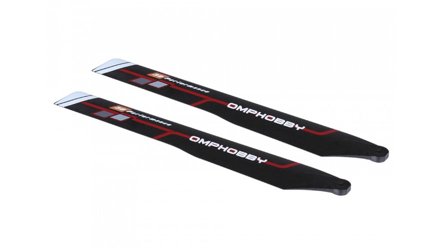 OMP Hobby M2 EVO Main Blades 190mm - Red OSHM2321R