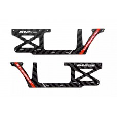 OMP Hobby M2 EVO Carbon Fiber Frame Set - Red