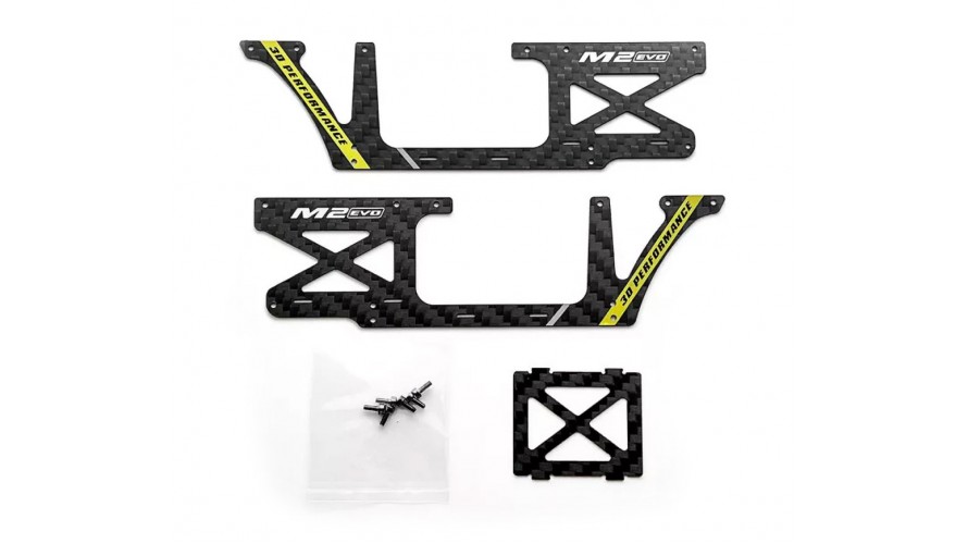 OMP Hobby M2 EVO Carbon Fiber Frame Set - Yellow OSHM2326Y OMP Hobby M2 EVO Carbon Fiber Frame Set - Yellow OSHM2326Y