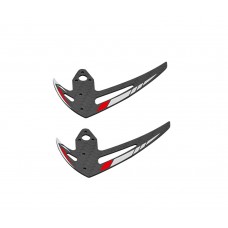 OMP Hobby M2 EVO Vertical Stabilizer - Red