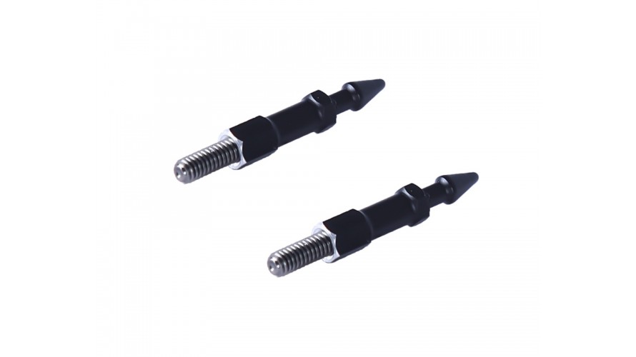 OMP Hobby M2 v3 Canopy Mounting Post Set (Black) OSHM2418