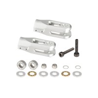 OMP Hobby M4 / M4 Max Main Rotor Blade Grip Set - Silver
