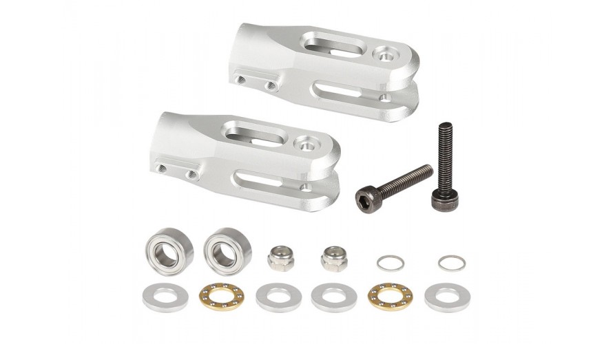 OMP Hobby M4 Main Rotor Blade Grip Set - Silver OSHM2009S OMP Hobby M4 / M4 Max Main Rotor Blade Grip Set - Silver OSHM2009S