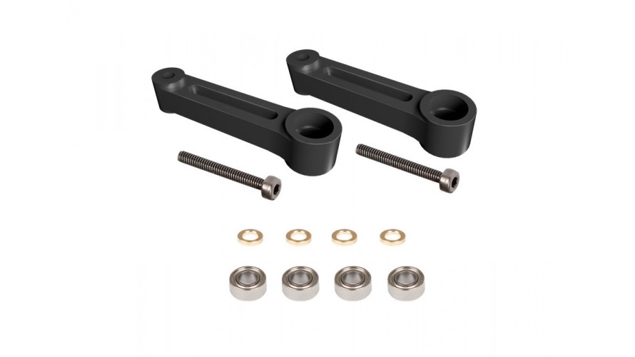 OMP Hobby M4 Swashplate Control Arm Set - Black OSHM4012B OMP Hobby M4 / M4 Max Swashplate Control Arm Set - Black OSHM4012B