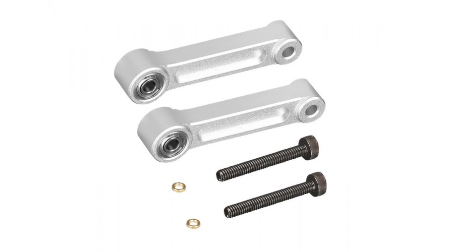 OMP Hobby M4 Swashplate Control Arm Set - Silver OSHM4012S OMP Hobby M4 / M4 Max Swashplate Control Arm Set - Silver OSHM4012S