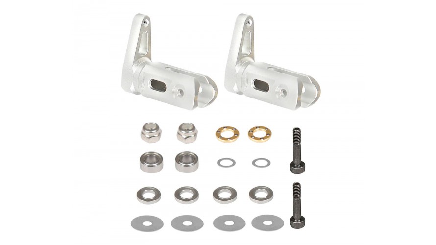 OMP Hobby M4 Tail Blade Grip Set - Silver OSHM4041S OMP Hobby M4 Tail Blade Grip Set - Silver OSHM4041S