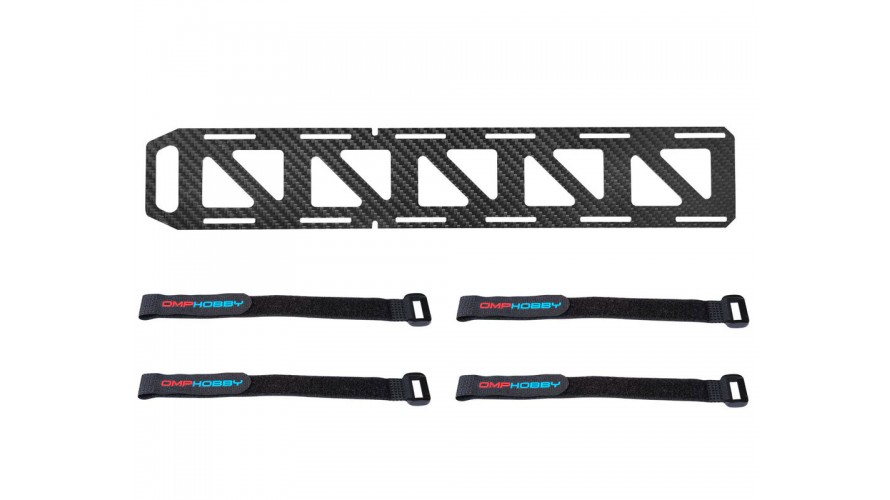 OMP Hobby M7 Battery Tray w/ Straps OSHM7050