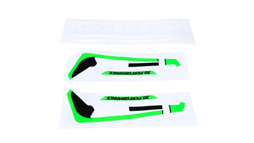 OMP HOBBY M7 Tail Fin Sticker (Green) OSHM7179 OMP HOBBY M7 Tail Fin Sticker (Green) OSHM7179